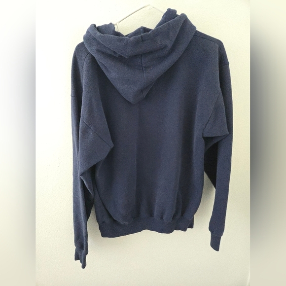 Disneyland Walt Disney World Mickey Mouse Hoodie Mens Size Medium Navy Blue Hane - Picture 4 of 7